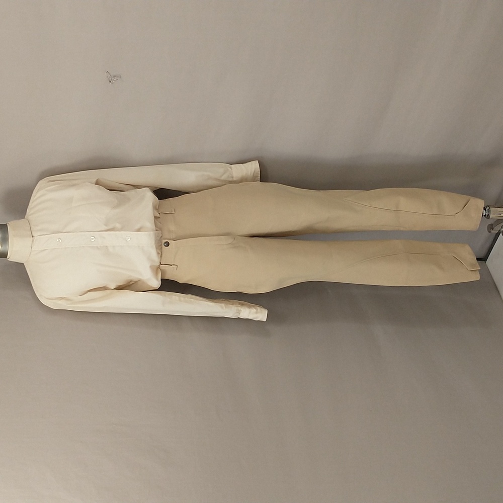 Eighties Equestrian Riding Outfit Shirt and Breeches Vintage 80s Authentic